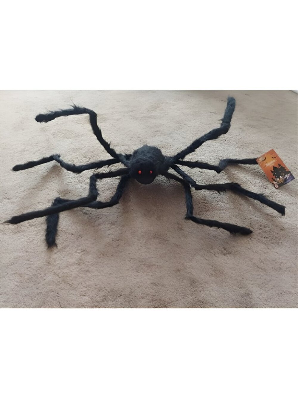 5 Ft. Halloween Outdoor Decorations Hairy Spider, Scary Giant Spider Fake